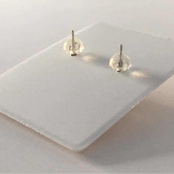 OFFERS WELCOMED - 14k white gold cz earrings - Picture 7 of 7